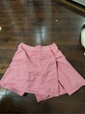 Vintage JEANNE PIERRE  Gingham Wrap SKORT